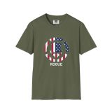 Division2 T-Shirt Dark – US Flag Rogue Skull with US Flag Target