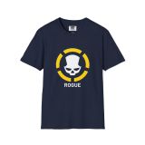 Division2 T-Shirt Dark – White Rogue Skull with Yellow Target