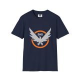 Division2 T-Shirt Dark – SHD Emblem Orange and Grey