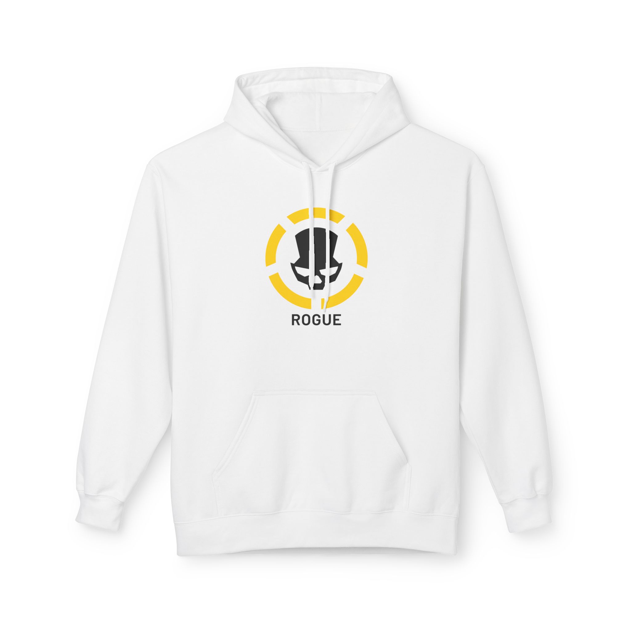 Division2 Hoodie Lite – Black Rogue Skull with Yellow Target