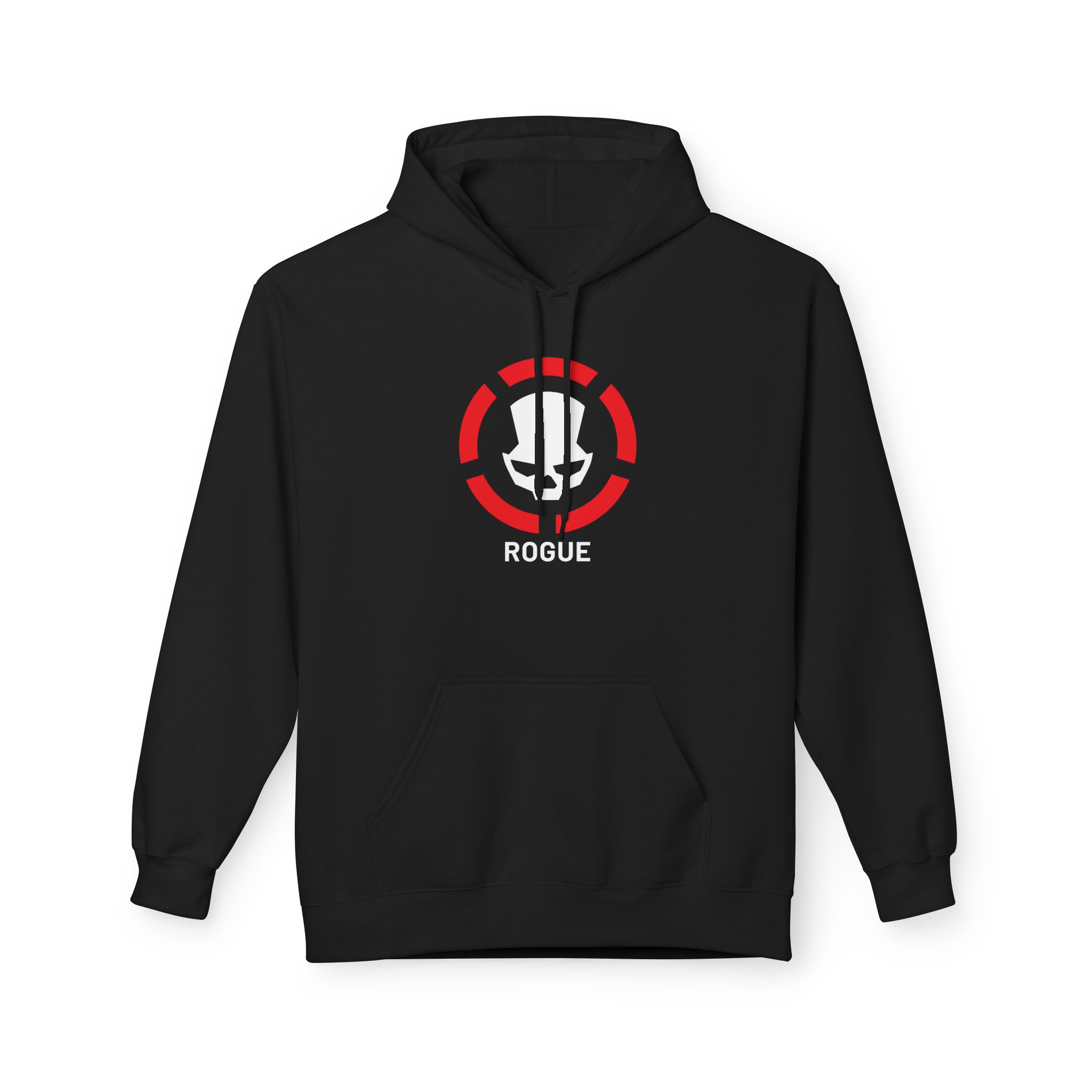Division2 Hoodie Dark – White Rogue Skull with Red Target