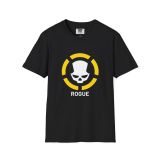 Division2 T-Shirt Dark – White Rogue Skull with Yellow Target