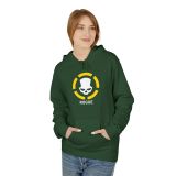 Division2 Hoodie Dark – White Rogue Skull with Yellow Target