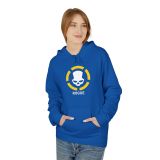 Division2 Hoodie Dark – White Rogue Skull with Yellow Target
