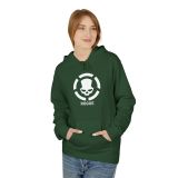 Division2 Hoodie Dark – White Rogue Skull with White Target