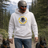 Division2 Hoodie Lite – Black Rogue Skull with Yellow Target