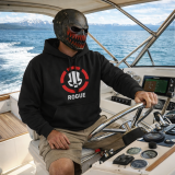 Division2 Hoodie Dark – White Rogue Skull with Red Target