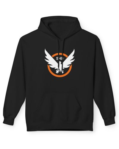 Division2 Hoodie Dark – SHD Emblem White and Orange