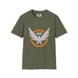 Division2 T-Shirt Dark – SHD Emblem Orange and Grey