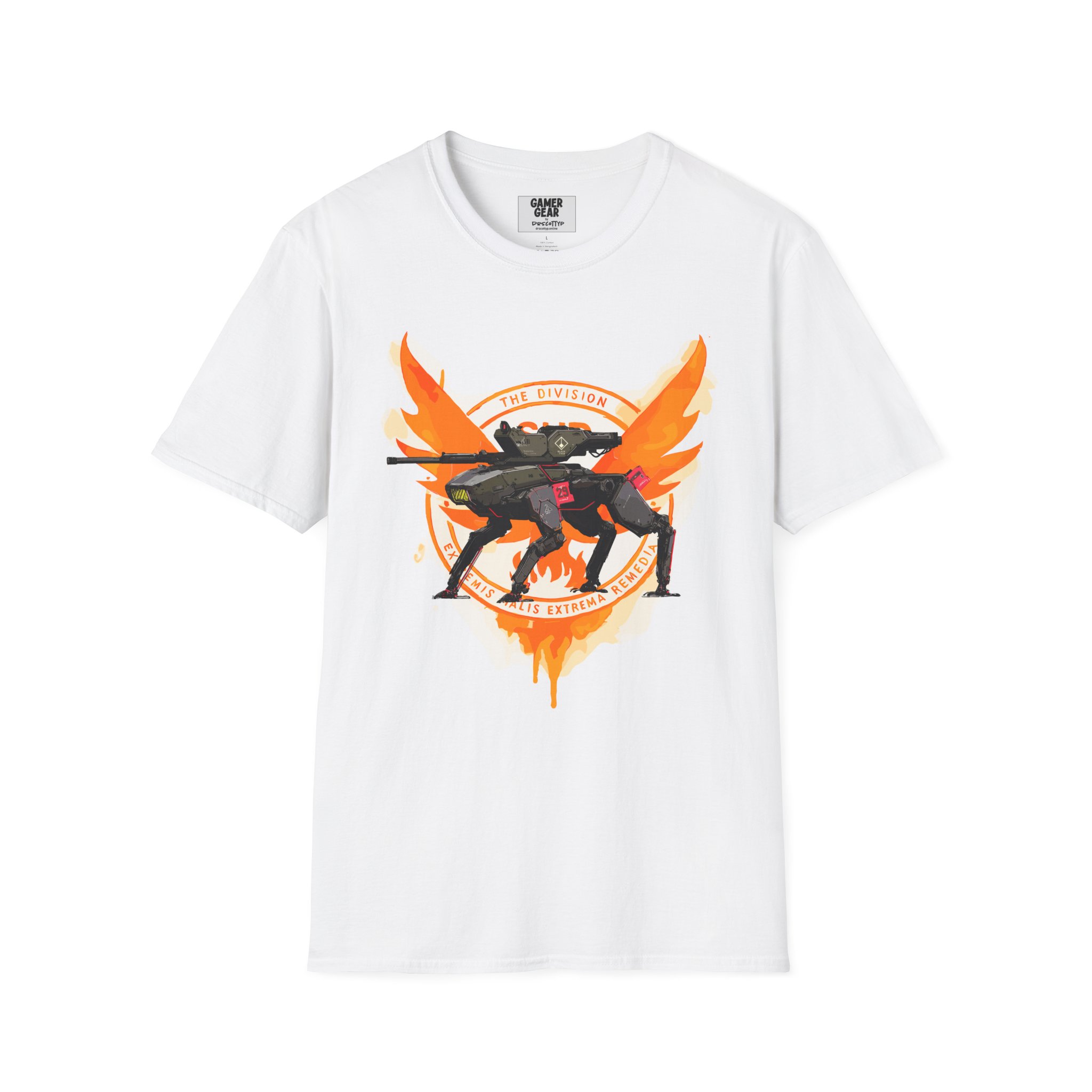 Division2 T-Shirt Lite – Black Tusk Warhound Over SHD Emblem