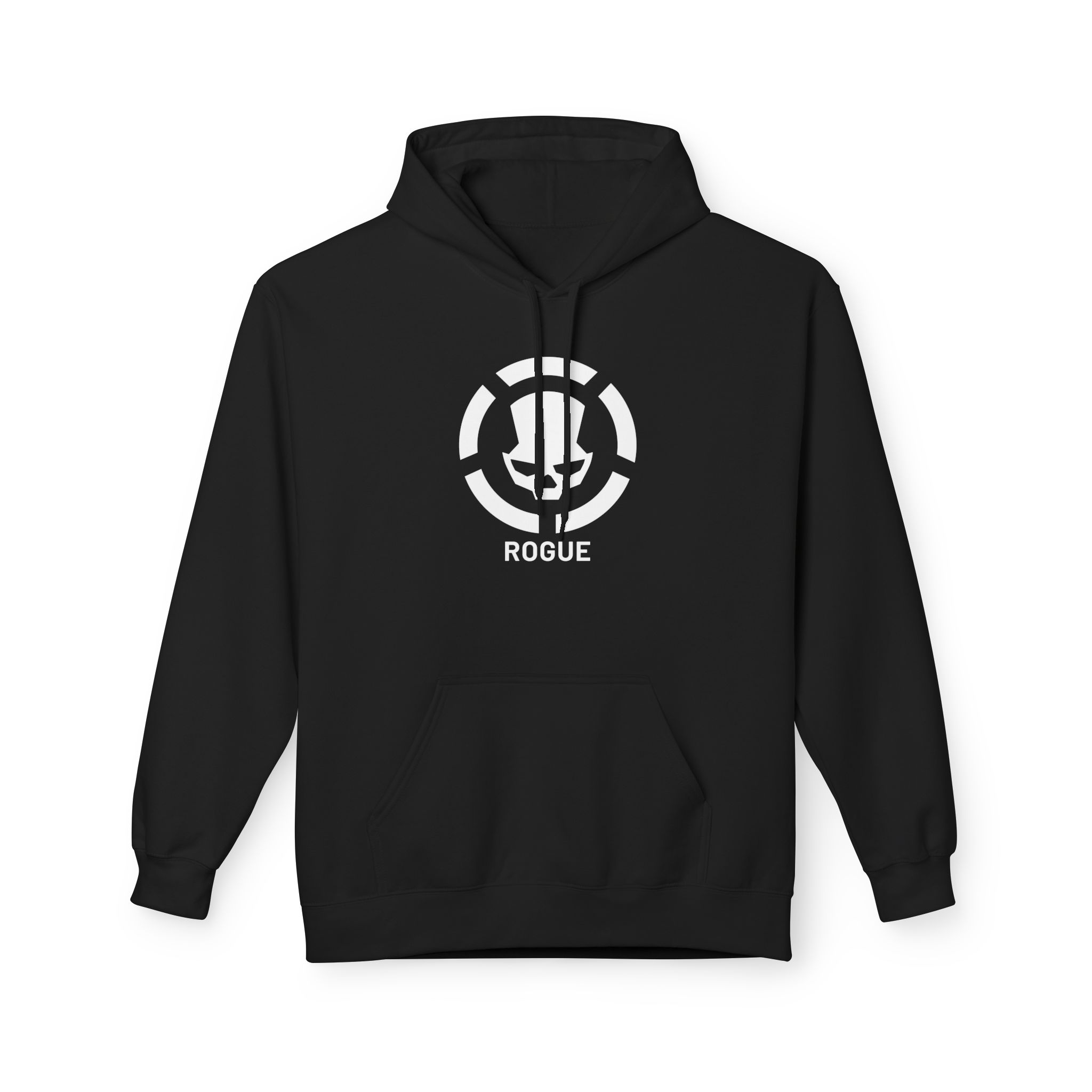 Division2 Hoodie Dark – White Rogue Skull with White Target