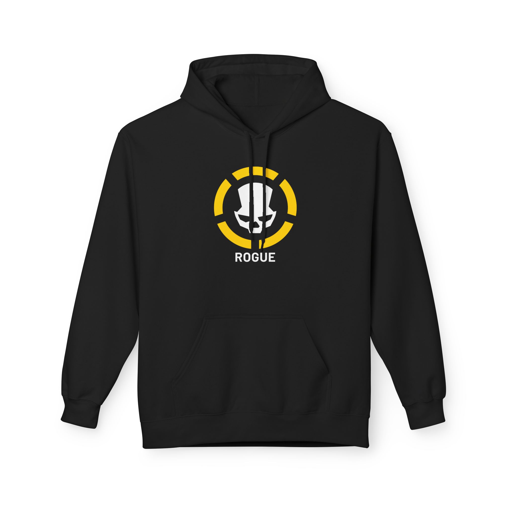 Division2 Hoodie Dark – White Rogue Skull with Yellow Target
