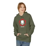 Division2 Hoodie Dark – White Rogue Skull with Red Target