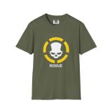 Division2 T-Shirt Dark – White Rogue Skull with Yellow Target