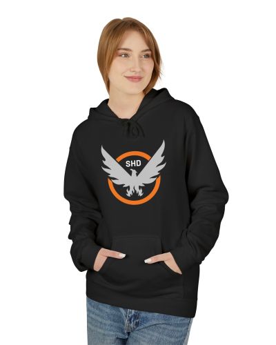 Division2 Hoodie Dark – SHD Emblem Orange Grey