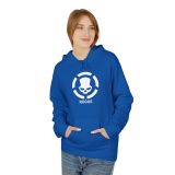Division2 Hoodie Dark – White Rogue Skull with White Target