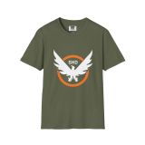 Division2 T-Shirt Dark – SHD Emblem White and Orange