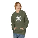 Division2 Hoodie Dark – White Rogue Skull with White Target
