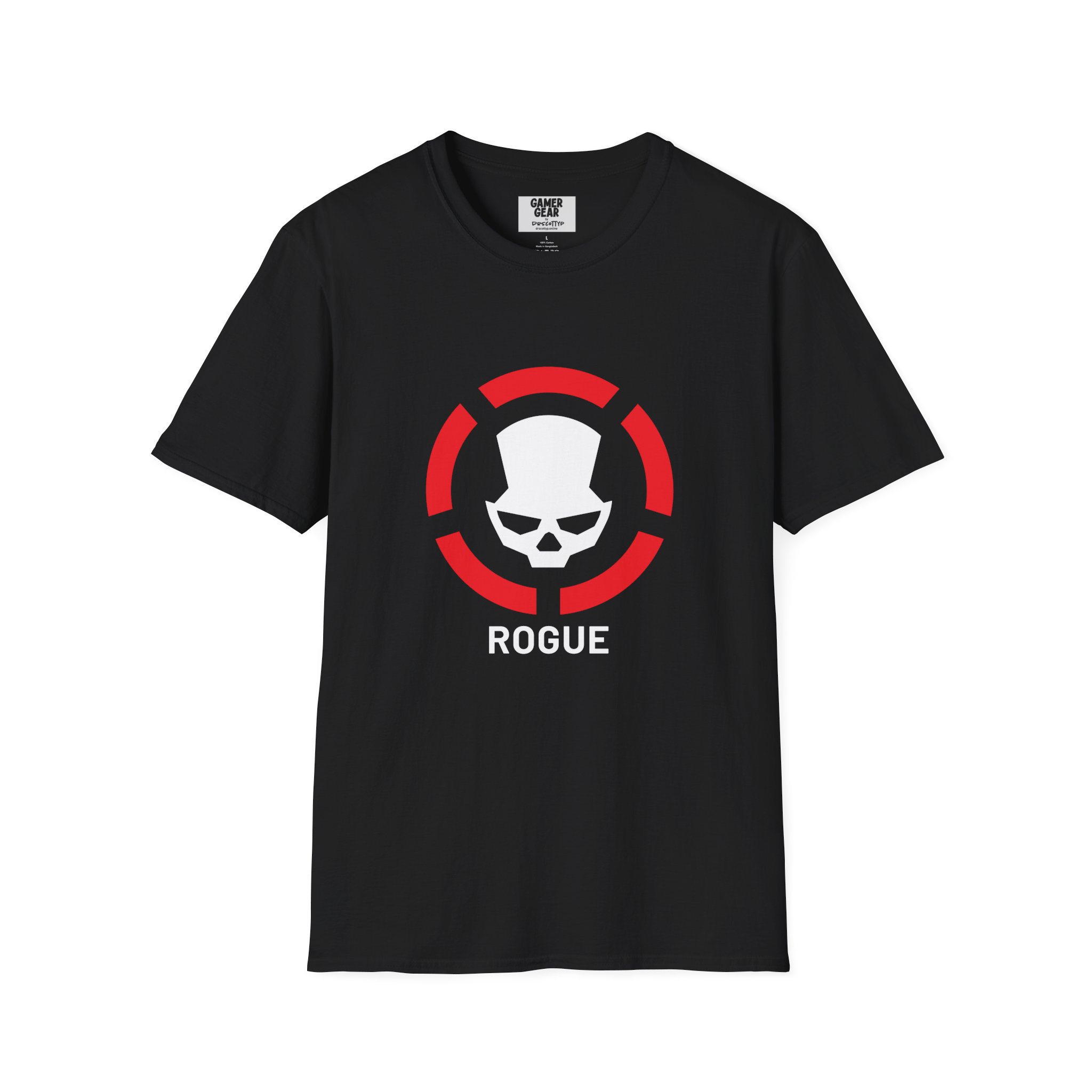 Division2 T-Shirt Dark – White Rogue Skull with Red Target