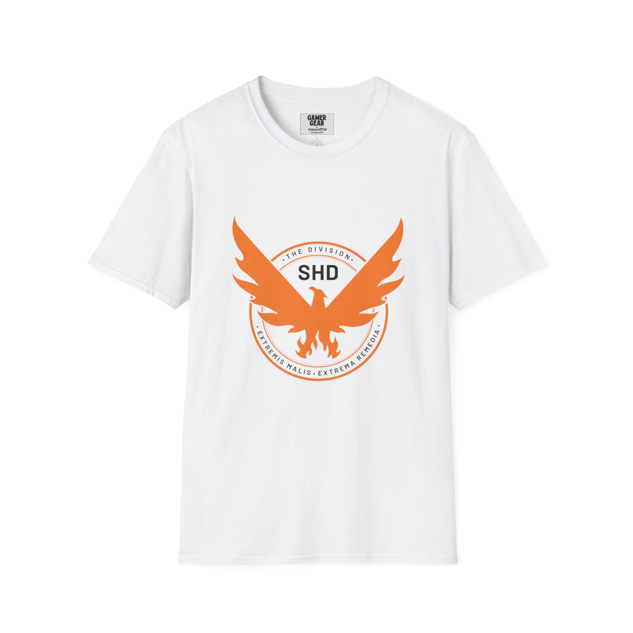 Division2 T-Shirt Lite – SHD Emblem Orange and Black