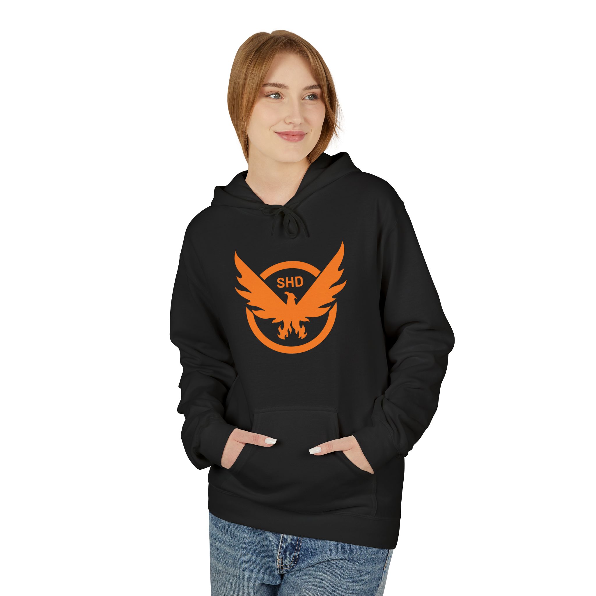 Division2 Hoodie Dark – SHD Emblem Orange
