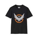 Division2 T-Shirt Dark – SHD Emblem Orange and Grey