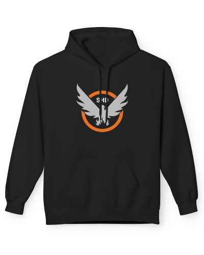 Division2 Hoodie Dark – SHD Emblem Orange Grey