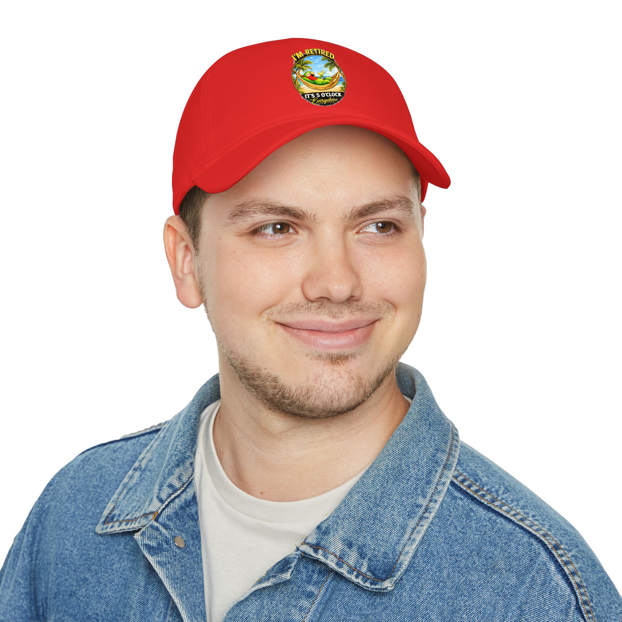 Retired It’s 5 O’Clock Baseball Cap — Tropical Hammock Retirement Hat